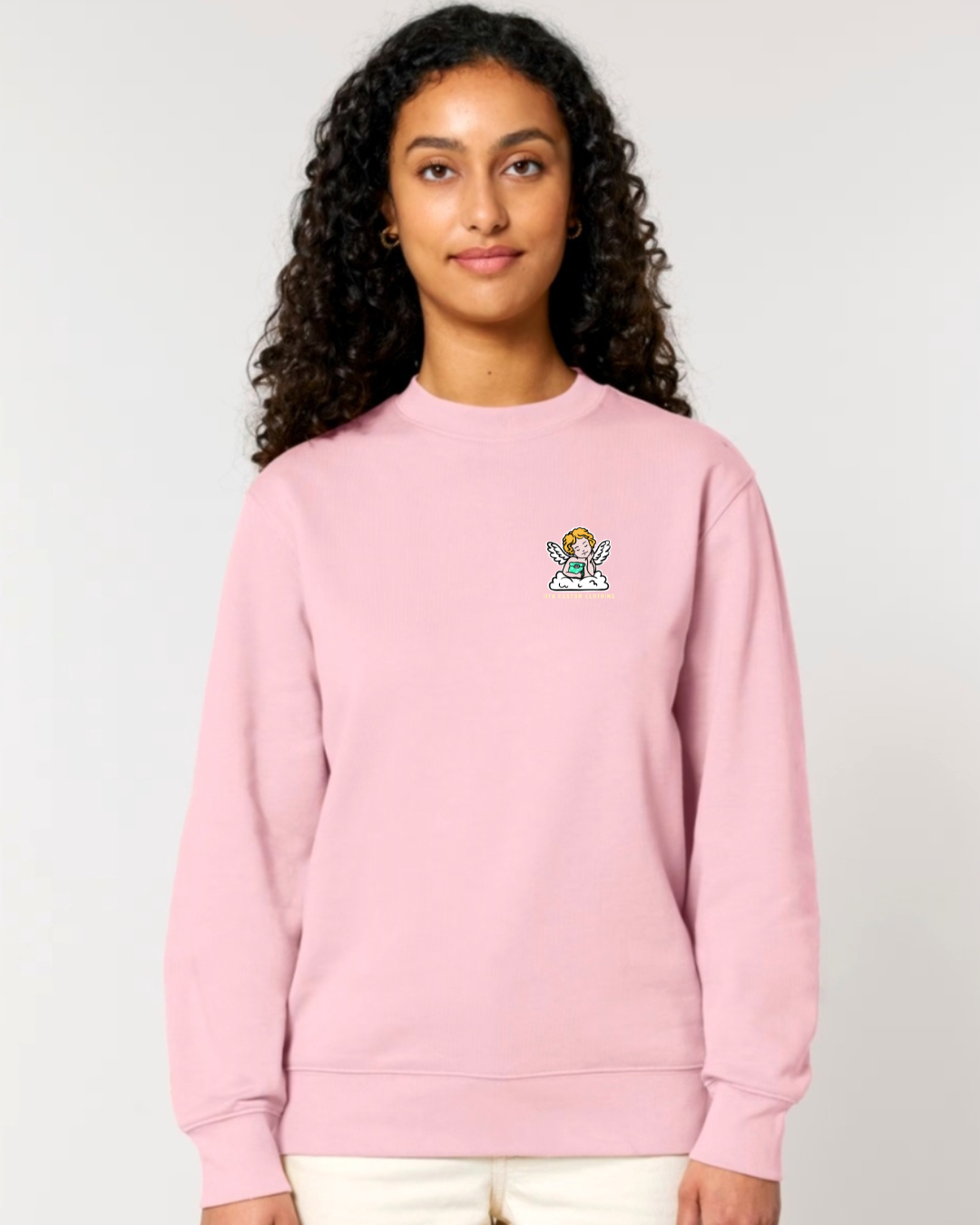 ENNAKKOTILAUS Love At First Bite - unisex collegepaita vaaleanpunainen