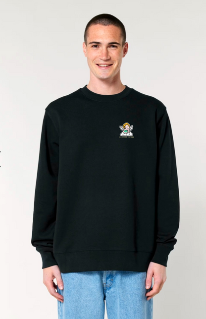 ENNAKKOTILAUS Love At First Bite - unisex collegepaita musta