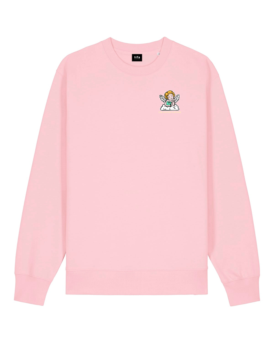 ENNAKKOTILAUS Love At First Bite - unisex collegepaita vaaleanpunainen